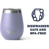imageYETI Rambler 10 oz Wine Tumbler Vacuum Insulated Stainless Steel with MagSlider Lid NavyCosmic Lilac