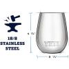 imageYETI Rambler 10 oz Wine Tumbler Vacuum Insulated Stainless Steel with MagSlider Lid NavyHarvest Red