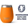 imageYETI Rambler 10 oz Wine Tumbler Vacuum Insulated Stainless Steel with MagSlider Lid NavyKing Crab