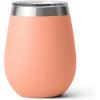 imageYETI Rambler 10 oz Wine Tumbler Vacuum Insulated Stainless Steel with MagSlider Lid NavyLowcountry Peach