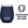 imageYETI Rambler 10 oz Wine Tumbler Vacuum Insulated Stainless Steel with MagSlider Lid NavyNavy