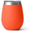 imageYETI Rambler 10 oz Wine Tumbler Vacuum Insulated Stainless Steel with MagSlider Lid NavyPapaya