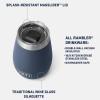 imageYETI Rambler 10 oz Wine Tumbler Vacuum Insulated Stainless Steel with MagSlider Lid NavyPapaya