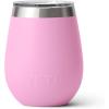 imageYETI Rambler 10 oz Wine Tumbler Vacuum Insulated Stainless Steel with MagSlider Lid NavyPower Pink