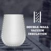 imageYETI Rambler 10 oz Wine Tumbler Vacuum Insulated Stainless Steel with MagSlider Lid NavyPrickly Pear