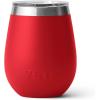 imageYETI Rambler 10 oz Wine Tumbler Vacuum Insulated Stainless Steel with MagSlider Lid NavyRescue Red