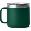 imageYETI Rambler 14 oz Ceramic Lined Stackable Mug Vacuum Insulated Stainless Steel with MagSlider Lid SeafoamBlack Forest Green