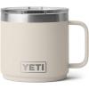 imageYETI Rambler 14 oz Ceramic Lined Stackable Mug Vacuum Insulated Stainless Steel with MagSlider Lid SeafoamCape Taupe