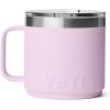 imageYETI Rambler 14 oz Ceramic Lined Stackable Mug Vacuum Insulated Stainless Steel with MagSlider Lid SeafoamCherry Blossom