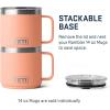 imageYETI Rambler 14 oz Stackable Mug Vacuum Insulated Stainless Steel with MagSlider LidLowcountry Peach