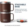 imageYETI Rambler 14 oz Stackable Mug Vacuum Insulated Stainless Steel with MagSlider LidWetlands Brown
