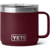 imageYETI Rambler 14 oz Stackable Mug Vacuum Insulated Stainless Steel with MagSlider LidWild Vine Red