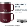 imageYETI Rambler 14 oz Stackable Mug Vacuum Insulated Stainless Steel with MagSlider LidWild Vine Red
