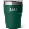 imageYETI Rambler 16 oz Stackable Tumbler Vacuum Insulated Stainless Steel with MagSlider LidBlack Forest Green