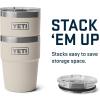 imageYETI Rambler 16 oz Stackable Tumbler Vacuum Insulated Stainless Steel with MagSlider LidCape Taupe