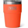 imageYETI Rambler 16 oz Stackable Tumbler Vacuum Insulated Stainless Steel with MagSlider LidPapaya