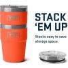imageYETI Rambler 16 oz Stackable Tumbler Vacuum Insulated Stainless Steel with MagSlider LidPapaya