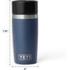 imageYETI Rambler 16 oz Travel Bottle Stainless Steel Vacuum Insulated with Leakproof Commuter Cap NavyBlack