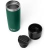 imageYETI Rambler 16 oz Travel Bottle Stainless Steel Vacuum Insulated with Leakproof Commuter Cap NavyBlack Forest Green