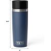 imageYETI Rambler 16 oz Travel Bottle Stainless Steel Vacuum Insulated with Leakproof Commuter Cap NavyCape Taupe
