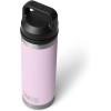 imageYETI Rambler 18 oz Bottle Vacuum Insulated Stainless Steel with Chug Cap WhiteCherry Blossom  Textured