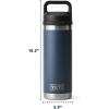 imageYETI Rambler 18 oz Bottle Vacuum Insulated Stainless Steel with Chug Cap WhiteCherry Blossom