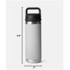 imageYETI Rambler 18 oz Bottle Vacuum Insulated Stainless Steel with Chug Cap WhiteGrey StoneTextured