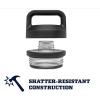 imageYETI Rambler 18 oz Bottle Vacuum Insulated Stainless Steel with Chug Cap WhiteGrey StoneTextured