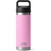 imageYETI Rambler 18 oz Bottle Vacuum Insulated Stainless Steel with Chug Cap WhitePower Pink