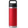 imageYETI Rambler 18 oz Bottle Vacuum Insulated Stainless Steel with Chug Cap WhiteRescue Red