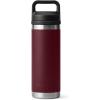 imageYETI Rambler 18 oz Bottle Vacuum Insulated Stainless Steel with Chug Cap WhiteWild Vine Red