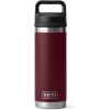imageYETI Rambler 18 oz Bottle Vacuum Insulated Stainless Steel with Chug Cap WhiteWild Vine Red