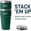 imageYETI Rambler 20 oz Stackable Tumbler Stainless Steel Vacuum Insulated with MagSlider LidBlack Forest Green
