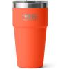 imageYETI Rambler 20 oz Stackable Tumbler Stainless Steel Vacuum Insulated with MagSlider LidPapaya