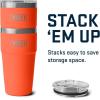 imageYETI Rambler 20 oz Stackable Tumbler Stainless Steel Vacuum Insulated with MagSlider LidPapaya