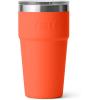 imageYETI Rambler 20 oz Stackable Tumbler Stainless Steel Vacuum Insulated with MagSlider LidPapaya