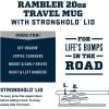 imageYETI Rambler 20 oz Travel Mug Stainless Steel Vacuum Insulated with Stronghold LidBlack Forest Green