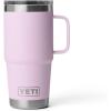 imageYETI Rambler 20 oz Travel Mug Stainless Steel Vacuum Insulated with Stronghold LidCherry Blossom  Textured