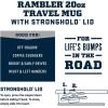 imageYETI Rambler 20 oz Travel Mug Stainless Steel Vacuum Insulated with Stronghold LidFirefly Yellow