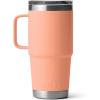imageYETI Rambler 20 oz Travel Mug Stainless Steel Vacuum Insulated with Stronghold LidLowcountry Peach