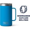 imageYETI Rambler 24 oz Mug Vacuum Insulated Stainless Steel with MagSlider LidBig Wave Blue