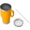 imageYETI Rambler 25 oz Tumbler with Handle and Straw Lid Travel Mug Water Tumbler Vacuum Insulated Cup with Handle Stainless Steel Rescue RedBeekeeper