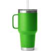 imageYETI Rambler 25 oz Tumbler with Handle and Straw Lid Travel Mug Water Tumbler Vacuum Insulated Cup with Handle Stainless Steel Rescue RedCanopy Green