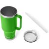 imageYETI Rambler 25 oz Tumbler with Handle and Straw Lid Travel Mug Water Tumbler Vacuum Insulated Cup with Handle Stainless Steel Rescue RedCanopy Green