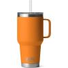 imageYETI Rambler 25 oz Tumbler with Handle and Straw Lid Travel Mug Water Tumbler Vacuum Insulated Cup with Handle Stainless Steel Rescue RedKing Crab