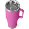 imageYETI Rambler 25 oz Tumbler with Handle and Straw Lid Travel Mug Water Tumbler Vacuum Insulated Cup with Handle Stainless Steel Rescue RedWildflower Fuchsia