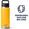 imageYETI Rambler 26 oz Bottle Vacuum Insulated Leakproof Stainless Steel with Chug CapAlpine Yellow
