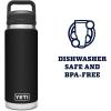 imageYETI Rambler 26 oz Bottle Vacuum Insulated Leakproof Stainless Steel with Chug CapBlack