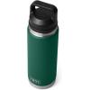 imageYETI Rambler 26 oz Bottle Vacuum Insulated Leakproof Stainless Steel with Chug CapBlack Forest Green