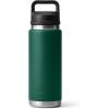 imageYETI Rambler 26 oz Bottle Vacuum Insulated Leakproof Stainless Steel with Chug CapBlack Forest Green
